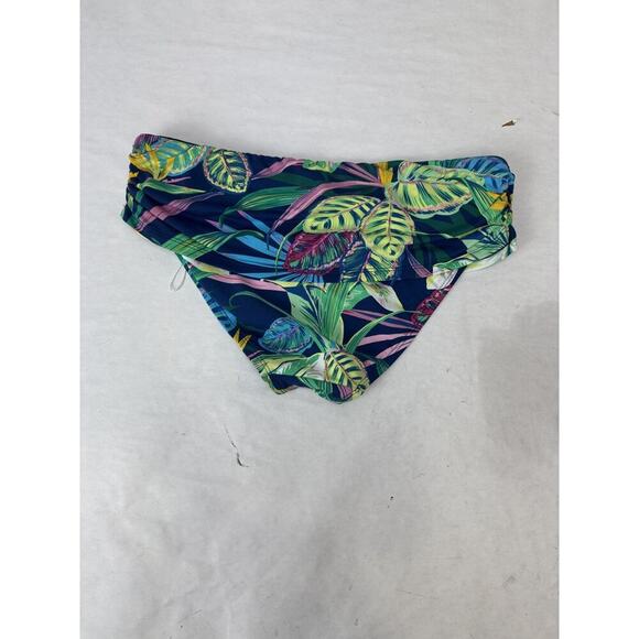 Rod Beattie Women's Jungle Out There Bikini Bottoms Banded Blue NWOT Size 4 - Picture 6 of 6